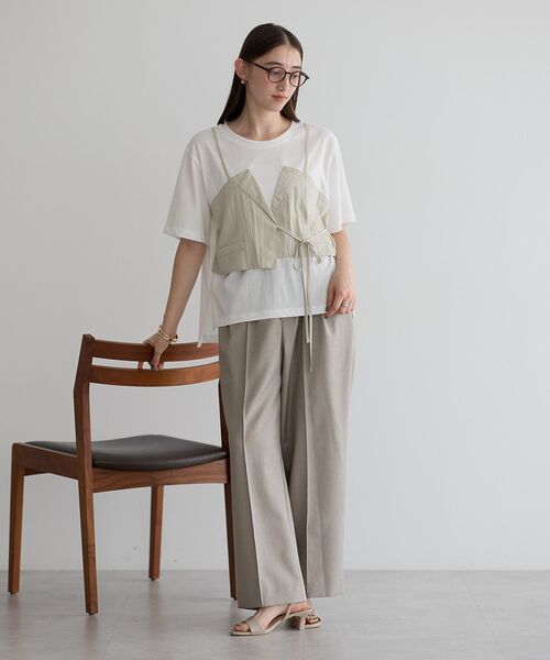 「Editt by YECCA VECCA」 半袖Tシャツ FREE ホワイト レディース_画像9