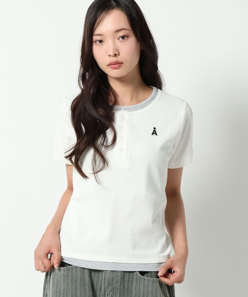 ALAND ヘンリーネック tシャツ 半袖 「UNISEX」ALAND／レイヤード