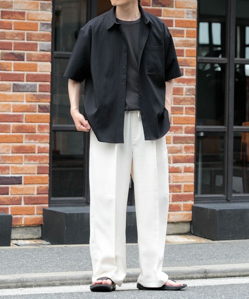「ITEMS URBANRESEARCH」 半袖シャツ MEDIUM ブラウン メンズ_画像5