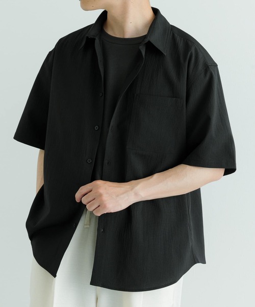 「ITEMS URBANRESEARCH」 半袖シャツ MEDIUM ブラウン メンズ_画像7