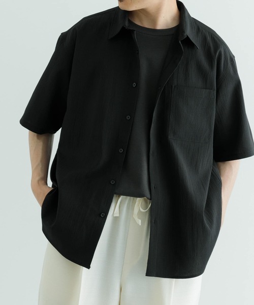 「ITEMS URBANRESEARCH」 半袖シャツ MEDIUM ブラウン メンズ_画像8