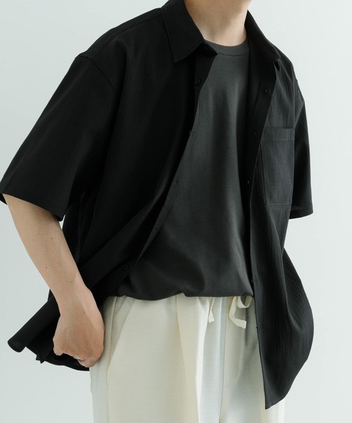 「ITEMS URBANRESEARCH」 半袖シャツ MEDIUM ブラウン メンズ_画像9