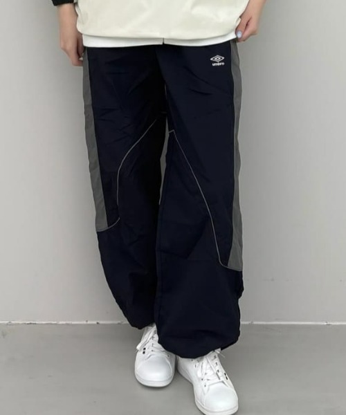umbro（アンブロ） ワイドパンツ パンツ ナイロンウーブンワイドパンツ