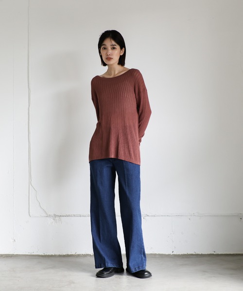 「select MOCA Et」 デニムパンツ LARGE インディゴブルー レディース_画像2
