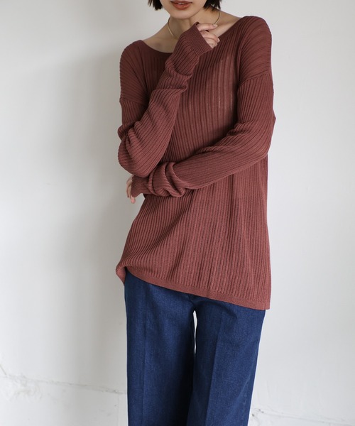 「select MOCA Et」 デニムパンツ LARGE インディゴブルー レディース_画像4