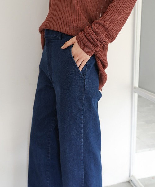 「select MOCA Et」 デニムパンツ LARGE インディゴブルー レディース_画像5