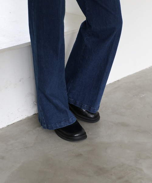 「select MOCA Et」 デニムパンツ LARGE インディゴブルー レディース_画像8
