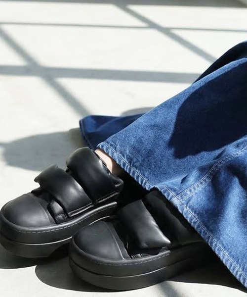 「antiqua」 ローカットスニーカー 38 ブラック レディース_画像9