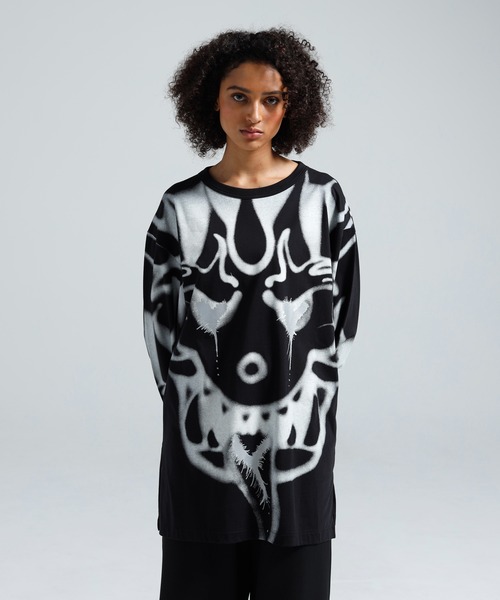Y-3 tシャツ CHITO GRAPHIC LONG SLEEVE TEE メンズ レディース
