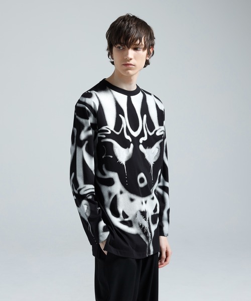 Y-3/Graphic Long Sleeve Tee/Mサイズ/ブラック Y-3 tシャツ CHITO GRAPHIC LONG SLEEVE TEE メンズ レディース