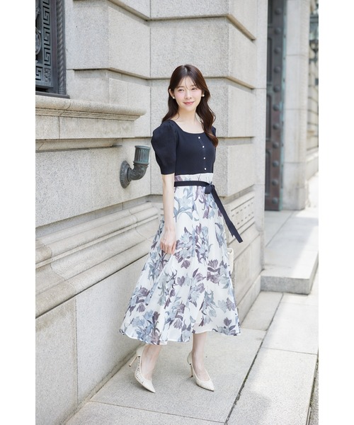 tocco closet（トッコ クローゼット） ワンピース ウエストリボン付き
