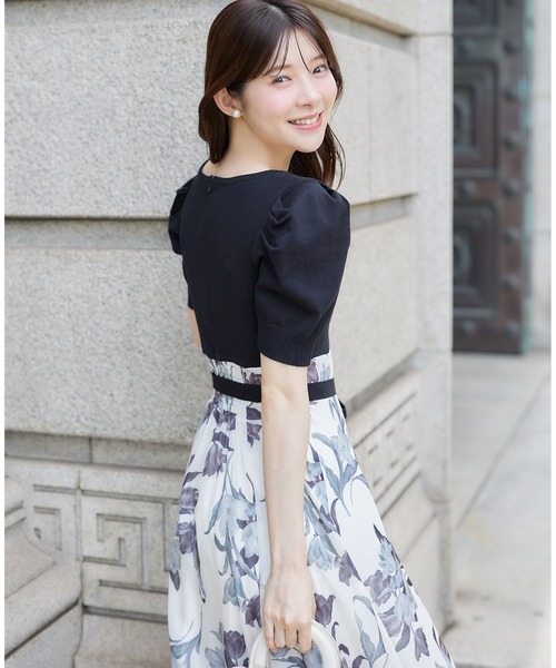 tocco closet（トッコ クローゼット） ワンピース ウエストリボン付き