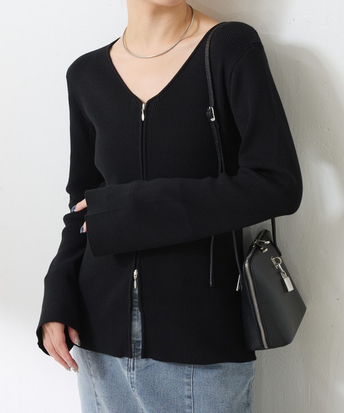 COLLAGE GALLARDAGALANTE - 新品タグ付き COLLAGE GALLARDAGALANTE ボタンリブニット COLLAGE GALLARDAGALANTE（コラージュ ガリャルダガランテ） ニット