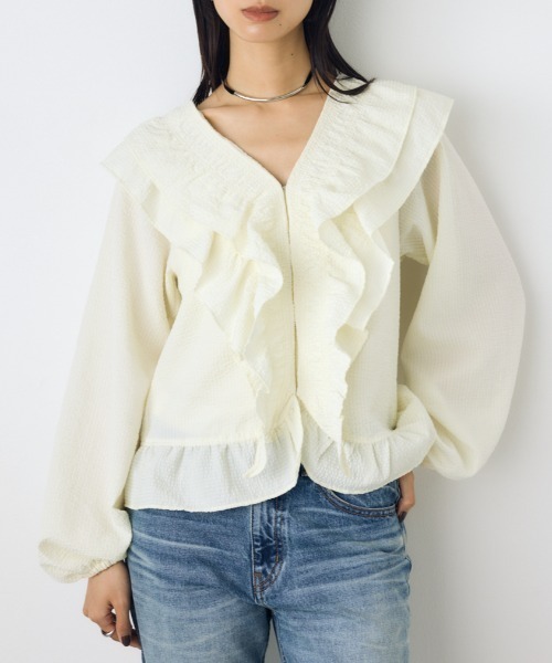 AZUL BY MOUSSY（アズールバイマウジー） ブラウス シャツ 「身長/骨格