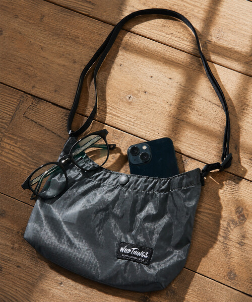 WILD THINGS SHOULDER BAG ブラック WILD THINGS（ワイルドシングス） ショルダーバッグ 限定展開 別注