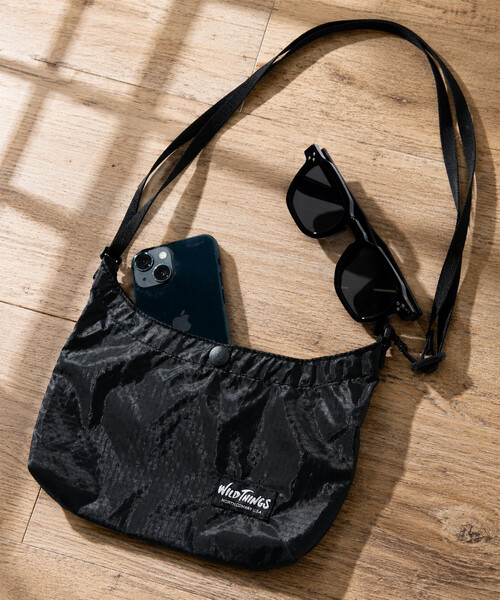 WILD THINGS SHOULDER BAG ブラック WILD THINGS（ワイルドシングス） ショルダーバッグ 限定展開 別注