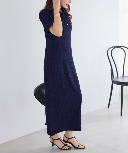 「alotta」 シャツワンピース M ブラック レディース_画像3