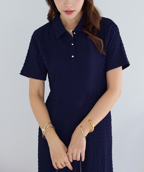 「alotta」 シャツワンピース M ブラック レディース_画像4