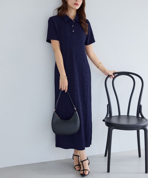 「alotta」 シャツワンピース M ブラック レディース_画像5
