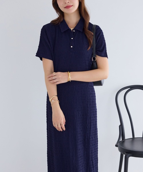 「alotta」 シャツワンピース M ブラック レディース_画像6