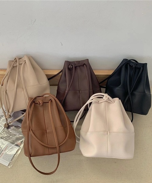 shopnikoniko ショルダーバッグ バッグ 巾着ショルダーバッグ
