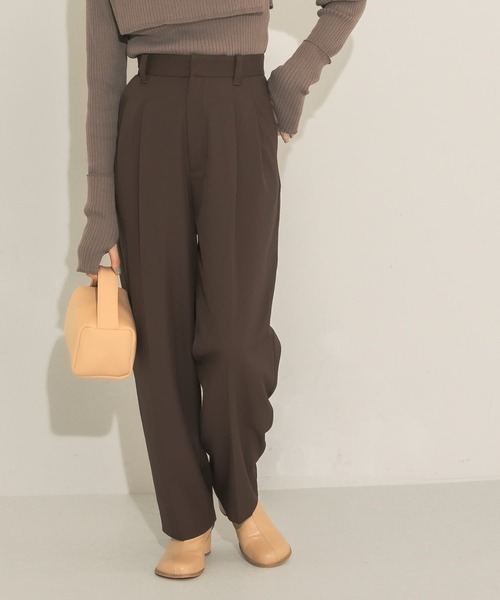 KBF スラックス パンツ センタープレスWIDEスラックス