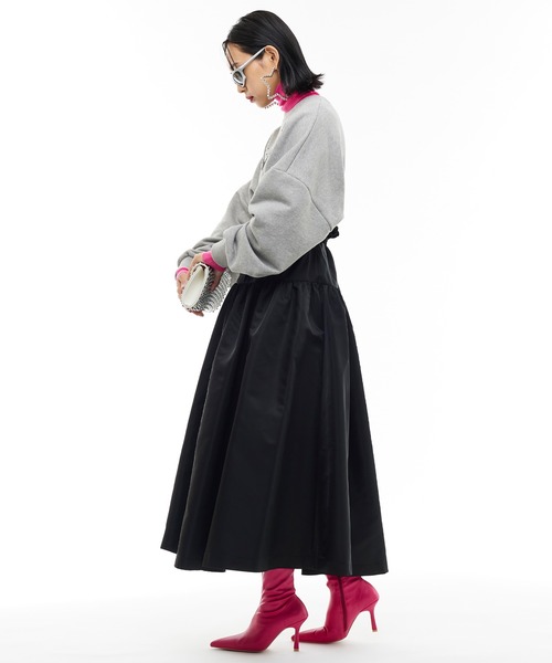 SINN Narcissusオリジナル メタリックコードスカート ミニ 38 メタリックチュールスカート | AND ON JIONE STORE（アンドオン