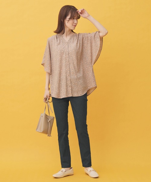 【楽ちんパンツ】linen・イエローオーカー＊レディースＭ〜Ｌ寸 フェイクレザーラインパンツ – ANNA SUI NYC