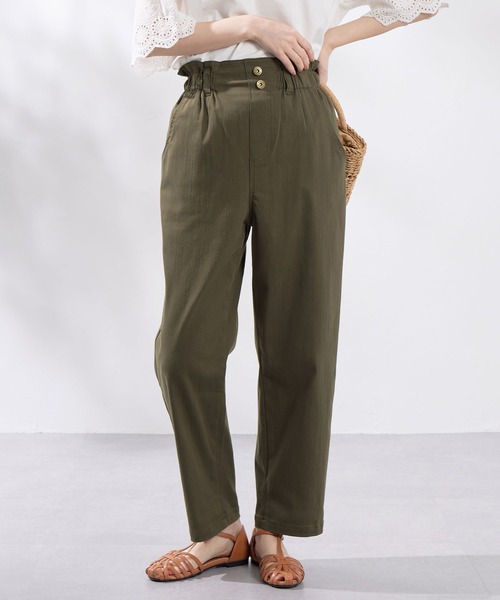 Viola e Viola（ヴィオラ エ ヴィオラ） パンツ 綿ストレッチウエスト