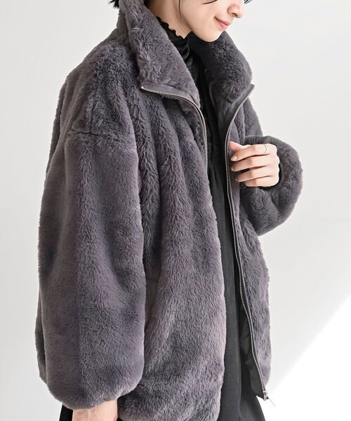 r・p・s（アールピーエス） ブルゾン アウター フェイクファースタンド