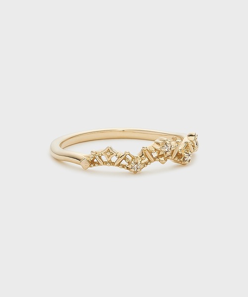 指輪 リング 「展開店舗限定」「Pocket Ring」K10ダイヤモンドピンキーリング レディースの画像