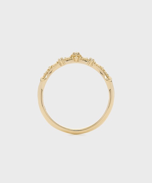 指輪 リング 「展開店舗限定」「Pocket Ring」K10ダイヤモンドピンキーリング レディースの画像