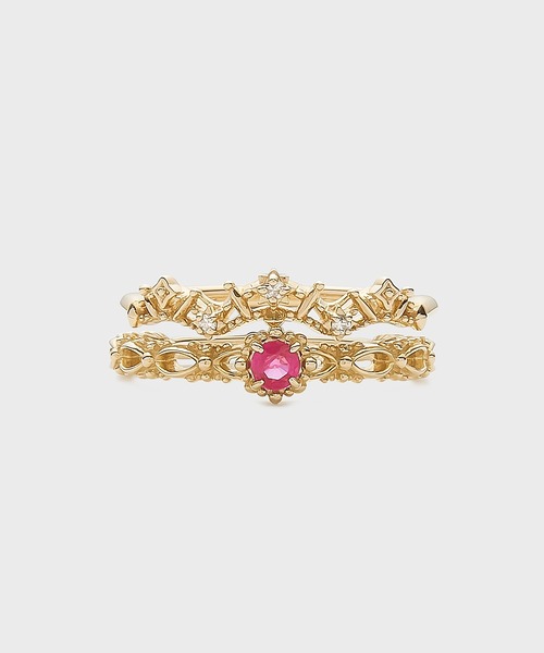 指輪 リング 「展開店舗限定」「Pocket Ring」K10ダイヤモンドピンキーリング レディースの画像