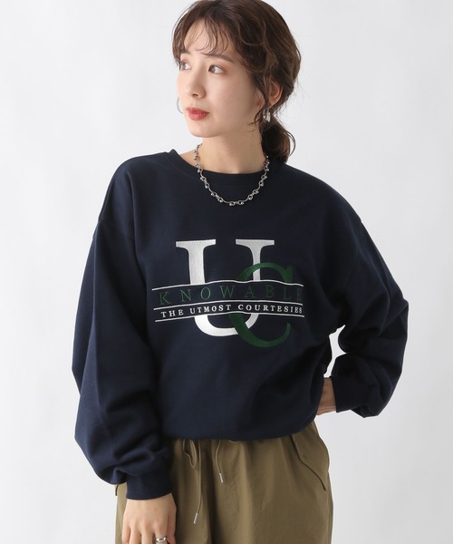 LEPSIM トレーナー スウェット アソート刺繍プルオーバー 988393