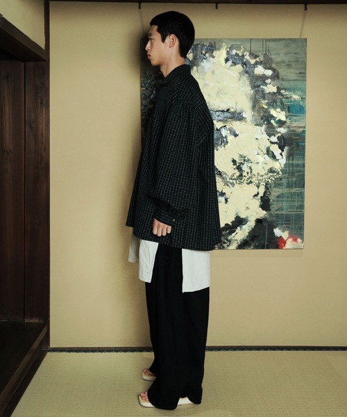 Aphlotus シャツ ボリュームスリーブ フレンチ フィッシャーマン