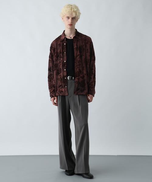 HARE TOROMIシシュウシャツ ワイドパンツ 2着セット HARE シャツ 「SET UP対応 イージーケア」TOROMIシシュウシャツ