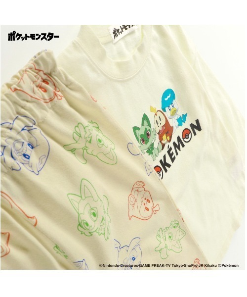 SPAO ポケモン ポケモンボール 半袖 パジャマ(BLUE) ポケモン パジャマ キッズ 半袖 男の子 夏 綿 110cm〜130cm 子供