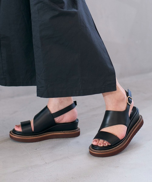 ing（イング） サンダル ボリュームソールバックベルトサンダル