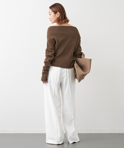 Deuxieme Classe off shoulder プルオーバー Deuxieme Classe ニット *off shoulder プルオーバー レディース