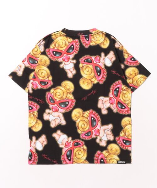 【新品】ヒステリックミニ hystericmini 総柄Tシャツ 90cm HYSTERIC MINI ヒステリックミニ 総柄Tシャツ 90cm マルチカラー