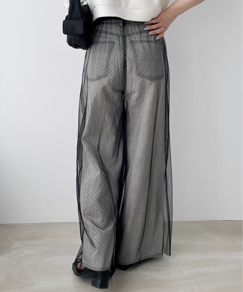 Heather（ヘザー） パンツ チュールシアーパンツ 121694 レディース