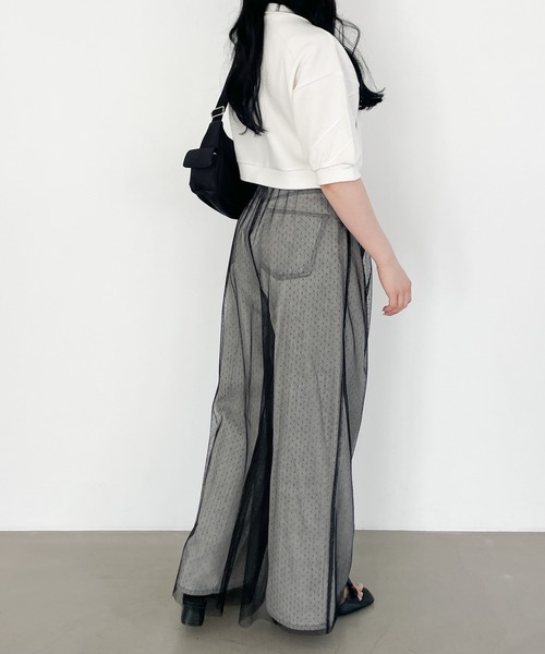 PPP 4枚 Heather（ヘザー） パンツ チュールシアーパンツ 121694 レディース