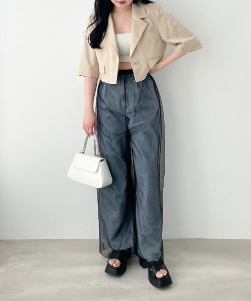 Heather（ヘザー） パンツ チュールシアーパンツ 121694 レディース