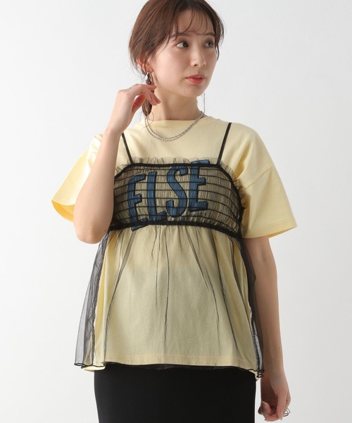 LEPSIM 半袖 LEPSIM tシャツ アソートチュールキャミ 114632 レディース