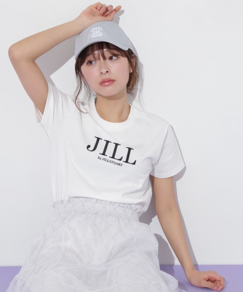 JILL by STUART tシャツ オーガニック刺繍ロゴTシャツ