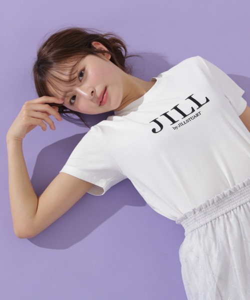 tシャツ オーガニック刺繍ロゴＴシャツ レディース JILL by STUART tシャツ オーガニック刺繍ロゴTシャツ