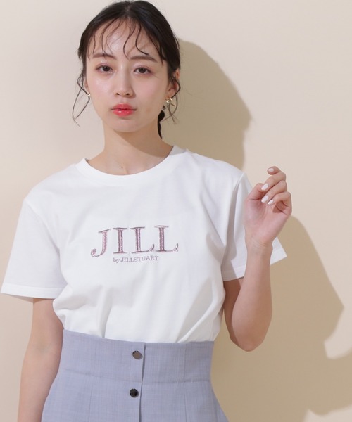 JILL by STUART tシャツ オーガニック刺繍ロゴTシャツ レディース 
