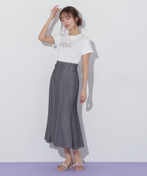 tシャツ オーガニック刺繍ロゴTシャツ レディース JILL by STUART tシャツ オーガニック刺繍ロゴTシャツ
