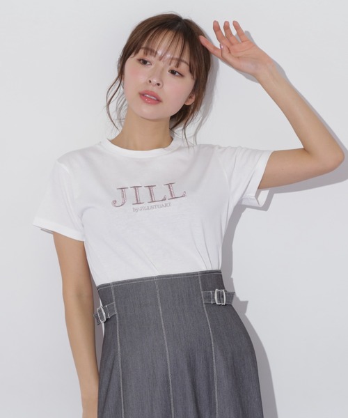 JILL by STUART tシャツ オーガニック刺繍ロゴTシャツ