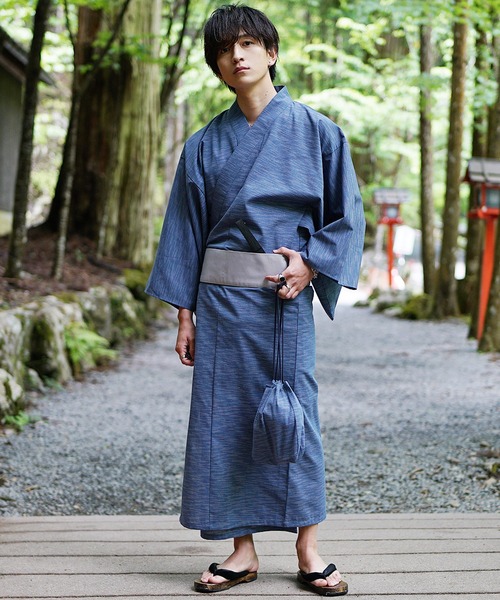 MinoriTY 浴衣 「MinoriTY」涼風メランジ浴衣5点セット 帯 扇子